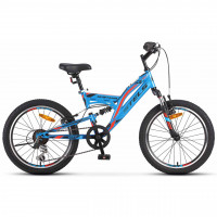 Велосипед Stels Mustang V 20" Z010 (м) синий рама: 13" (2025)