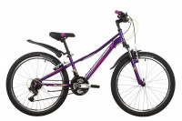 Велосипед Novatrack Valiant 24" фиолетовый рама 12" (2022)