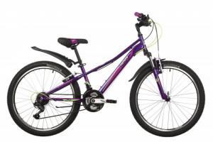 Велосипед Novatrack Valiant 24&quot; фиолетовый рама 12&quot; (2022) 