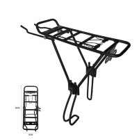 Багажник Suntek HS-042 на 26-28", совместим с дисковым тормозом, чёрный