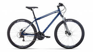Велосипед Forward SPORTING 27.5 3.0 disc темно-синий/серый (2021) 
