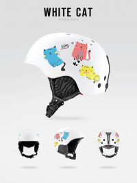 Шлем Luckyboo Future белый-котята