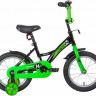 Велосипед Novatrack Strike 14" чёрный-зеленый (2020) - Велосипед Novatrack Strike 14" чёрный-зеленый (2020)