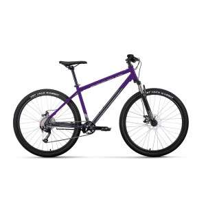 Велосипед Forward Apache 27.5 2.0 D фиолетовый/темно-серый рама: 15&quot; (2023) 