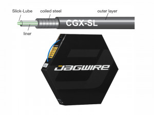 Рубашка троса Jagwire 5мм CGX со смазкой 30 м синяя 