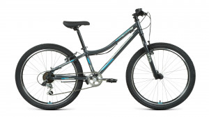 Велосипед Forward Titan 24 1.0 темно-серый/бирюзовый рама: 12&quot; (2022) 