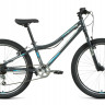 Велосипед Forward Titan 24 1.0 темно-серый/бирюзовый рама: 12" (2022) - Велосипед Forward Titan 24 1.0 темно-серый/бирюзовый рама: 12" (2022)