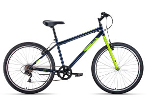 Велосипед Altair MTB HT 26 1.0 темный/синий/зеленый рама 17 (2022) 