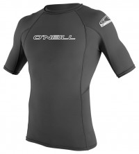 Гидромайка мужская короткий рукав O'Neill Basic Skins S/S Rash Guard Graphite S21 (3341 009)