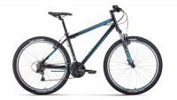 Велосипед Forward SPORTING 27.5 1.0 черный/бирюзовый (2020)