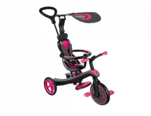 Трехколесный велосипед-беговел Globber TRIKE EXPLORER (4 IN 1) розовый 