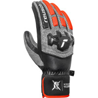Перчатки Reusch Worldcup Warrior Team black/silver/fluo red