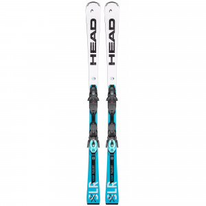 Горные лыжи Head WC Rebels e.SLR SW LYT-PR + креп. PR 11 Brake 78 [G] white-black-speedblue (2024) 