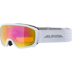 Очки горнолыжные Alpina Scarabeo Jr. Q-Lite White Matt/Q-Lite Pink Sph. S2 (2024) 