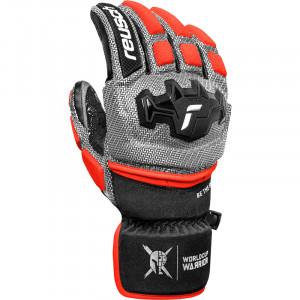 Перчатки Reusch Worldcup Warrior GS black/silver/fluo red 