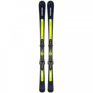 Горные лыжи Head Shape e-V8 black/yellow + крепления Protector PR 11 GW Brake 85 [P] (2024) 