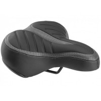 Седло велосипедное Stels AZ-5555 G-02 250x210 мм черное