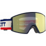 Маска Scott React beige/blue enhancer yellow chrome - Маска Scott React beige/blue enhancer yellow chrome