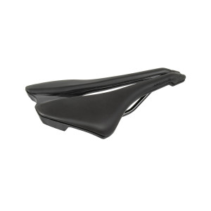 Седло M-WAVE 5-251038 COMP XI спорт. 255х145мм спец. наполн. с вентиляц. направляющие со шкалой, с боковой пластик. защитой, черное 