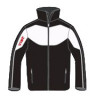 Куртка-виндстоппер Vist Miramonti JR. S15J093 Softshell Jacket black-white-black 990099 - Куртка-виндстоппер Vist Miramonti JR. S15J093 Softshell Jacket black-white-black 990099