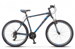 Велосипед Stels Navigator-700 V 27.5&quot; F010 черный/синий (2019) 