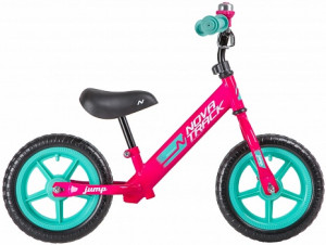 Беговел Novatrack Jump 12&quot; розовый (2020) 
