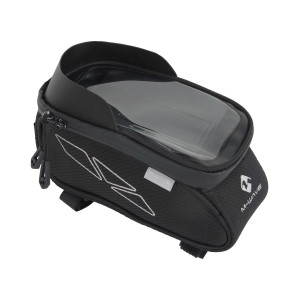 Сумочка/чехол+бокс M-WAVE 5-122215 на раму д/смартфона ROTTERDAM TOP XL SC 85/55х95х250мм с прозрачным ЧЕХЛОМ, с защитой от бликов, 114гр, черная 