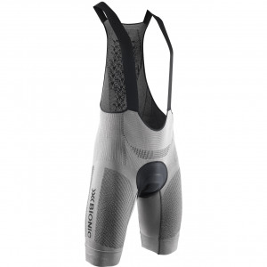 Велошорты мужские X-Bionic Fennec 4.0 Bib Shorts Padded Silver 