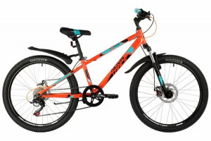 Велосипед Novatrack Extreme 24&quot; сталь оранжевый 6-sp рама: 11&quot; (2021) 