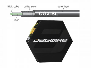 Рубашка троса Jagwire 5мм CGX со смазкой 30 м зелёная 