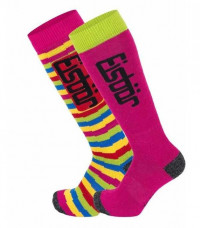 Носки Eisbar JR Comfort 2 PA ASS fuchsia/lime (2020)