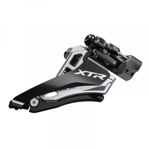 Переключатель передний SHIMANO XTR, M9100-E, 2X12 скоростей, на хомут 34,9(с адаптером 28.6/31.8), SIDE SWING, верхняя тяга 