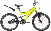 Велосипед NOVATRACK SHARK 20" зеленый (2020)