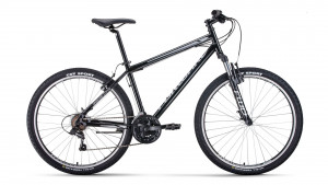 Велосипед Forward SPORTING 27.5 1.0 черный/серый (2020) 