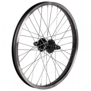 Колесо заднее Felgebieter 20&quot; для BMX двойной алюминиевый обод 36H ось 14x175 мм 9Т черное 