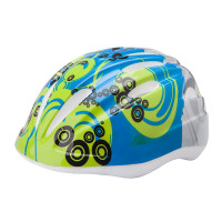 Шлем защитный Stels HB6-3_d (out-mold) серо-сине-салатовый S