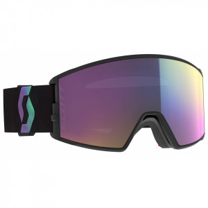 Маска Scott React black/aurora green enhancer teal chrome 