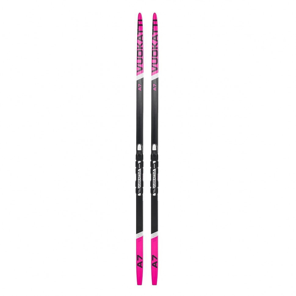 Беговые лыжи Vuokatti с креплениями NNN Step (6) black/magenta 160 см 1 ...