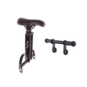 Сиденье HORST 00-170377 H001BB детское на раму с подножками и с поручнем на руль 22,2- 31,6мм до 15кг черное 