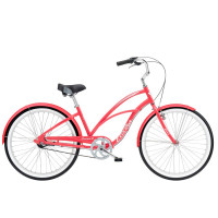 Велосипед Electra Cruiser Lux 3i Step-Thru 26" hibiscus red (2025)