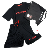 Набор для спортзала CCM Dryland Kit SR (футболка, шорты, носки, рюкзак)