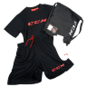 Набор для спортзала CCM Dryland Kit SR (футболка, шорты, носки, рюкзак) - Набор для спортзала CCM Dryland Kit SR (футболка, шорты, носки, рюкзак)