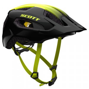 Велошлем Scott Supra Plus (CE) black/radium yellow 
