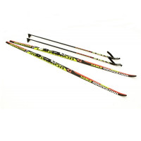 Комплект беговых лыж STC Sable NNN (Rottefella) - 205 Step Innovation black/red/green