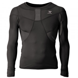 Футболка компрессионная с длинным рукавом Warrior Compress LS Tee Black YTH 