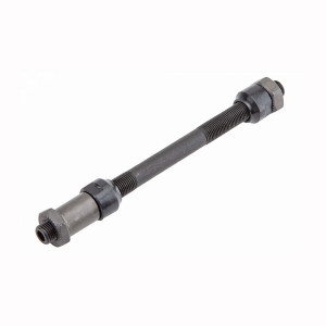 Ось втулки задней Stels под зажим быстросъемный 3/8&quot;x136/140/145мм с гайками, шайбами и конусами 