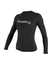 Гидромайка женская O'Neill длинный рукав WMS BASIC SKINS L/S RASH GUARD BLACK S18