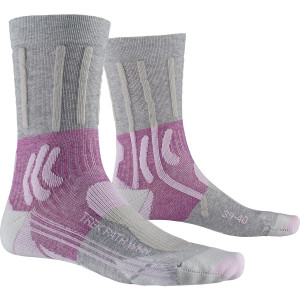 Носки X-Socks Trek Path Women Pearl Grey / Flamingo Pink 