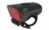 Фонарь задний CUBE LTD "Red LED", black/black