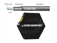 Рубашка троса Jagwire 5мм CGX со смазкой 30 метров "плетеная" белая